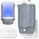 FTOTL 2 Flying Insect Traps with 6 Glue Refills, Indoor Fly Trap for Fruit Flies, Gnats & Mosquitoes, UV Light Bug Catcher, Safe & Odor-Free Fly Catcher for Home