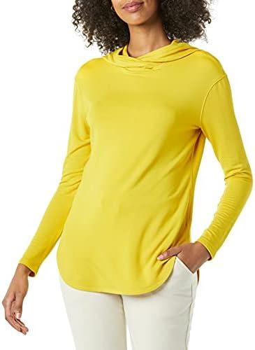 Amazon Essentials Women's Supersoft Terry Essentials Hoodie, Standard-Fit Long-Sleeve Pullover L