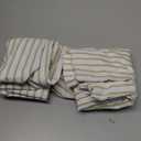 DOZ Pillowcase Set, 100% Viscose derived from Bamboo, Organically Grown, Buttery Soft, Silky, Breathable, Cooling, Oeko-TEX, High GSM, 2-Pack, Envelope Closure (Queen, Stripe)
