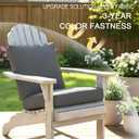NettyPro Patio Cushion Covers Replacement Set 4 Water Repellent UV Resistant Outdoor Chair Seat Cushion Slipcover with Zipper and Tie, 24 x 22 x 4 Inch, Grey
