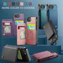 Vinich for iPhone 17e / 16e Wallet Case with Card Holder, RFID Blocking Credit Slots Kickstand Shockproof Phone Cover Fit for iPhone 16e & 17e 6.1" Blue