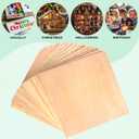 30 Pack 12"x12"x1/8" Basswood Sheets for Crafts,3mm Craft Wood Plywood,Unfinished Wood,for DIY Ornaments and Model Engraving,Wood for Laser Cutting,Architectural Models,Drawing,Wood Burning