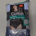 Hanes Womens Underwear Briefs Pack, 6-Pack, Cotton Brief Panties for Women, Moisture-Wicking (Size 12/4X)