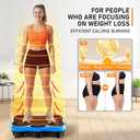 Vibration Plate Exercise Machine, 130 Levels Full Body Workout Vibrating Plate for Lymphatic Drainage Weight Loss, 450 Lbs Capacity Shake Platform with Resistance Bands Bluetooth for Women Men