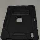 Case for iPad (A16) 11th/10th Generation 11/10.9 Inch 2025/2022, Heavy Duty Military Grade Shockproof Rugged Cover with Pencil Holder/Stand for IPad 11th / 10th Gen (Black)