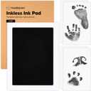 KeaBabies 1-Pack Inkless Baby Hand and Footprint Kit - Mess Free Ink Pad for Newborn Keepsake, Dog Nose & Paw Print Kit, Clean Touch Ink Pad for Baby Hand & Footprints,First Mother's Day(Jet Black)