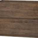 woodtalks 3 Drawer Dresser, Wood Chest Drawers with Storage for Closet, Bedroom, Living Room and Hallway, Drawers Dresser Bedside Nightstand, Walnut, Brown