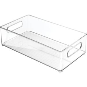 Pack of 3 iDesign Stackable Fridge Bin - Storage Bin for Freezer or Pantry Organization, Clear, Made in USA