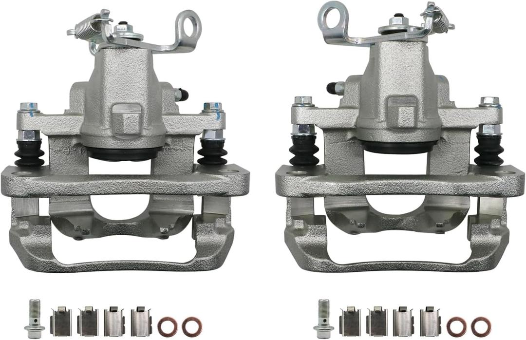 Chefull Rear Left Right Disc Brake Calipers With Bracket 18B5177 18B5176 Compatible For Dodge Journey 2009-2012