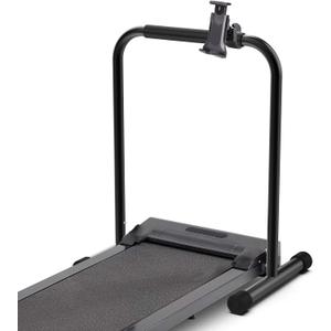 Handle Bar for Walking Pad Only, with Phone Holder, Suitable for Models 20+ Walking Pad, 19.7in Wide, Adjustable Handrail Height (Max 43.3in), Non-Slip Feet, Easy to Assemble, Stable Design, Black