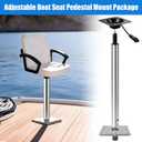 3/4 Inch Lock'N-Pin Boat Base, Adjustable Height Mount Kit for Marine Yacht Fishing Boats