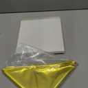 RoundFunny 98" Dance Streamer with Scalable Rod, Gymnastics Dance Ribbon Artistic Twirling Ribbon, Church Worship Adoration Dance Banner for Dancer and Church Liturgical Praise (Gold)