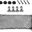 Cargo Net Stretchable, Trunk Net for SUV, Adjustable Elastic Trunk Storage Net with Hook, Universal Truck Bed Organizer Car Interior Accessories Fit for Most SUVs, Vehicles and Trucks