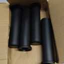 QWORK Adapter Sleeves 1" to 2"  8" Length, 2 Pairs, 600 lbs Load, Locking Bolt & Caps for Racks, Bars & Plates