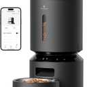 PETLIBRO Automatic Cat Feeder, 5G WiFi Automatic Dog Feeder with Freshness Preservation, 5L Timed Cat Feeder with Low Food Sensor, Up to 10 Meals Per Day, Granary Pet Feeder for Cats, Black (5L-with WiFi)