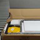 Printer Stand with Adjustable Shelf, 4 Tier Large Tall Printer Table with Wheels for Home Office Storage and Organization, Rolling Stand Cart for Computer Tower CPU Shredder, Black