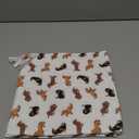 YETTASBIN Dachshund Dog Muslin Baby Hand Washcloths, Soft Cotton Bath Face Towel, 4 Layers Extra Absorbent Feeding Burp Cloth for Newborn Infant, 5 Pack