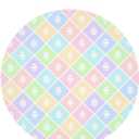 Easter Tablecloth Round 60 Inch,Colorful Spring Plaid Easter Egg Table Cloth Water Resistant Washable Polyester Table Cover for Kitchen Dining Table Easter Party Decorations