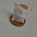 Paint Your Own Animal Succulent Planter DIY Ceramic Animal Succulent Pot Figurine Unpainted Ceramic Paintable Cartoon Animal Shaped Flowerpot with Drainage Hole for Kids Classroom Craft