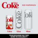 Diet Coke Fridge Pack Diet Soda, 7.5 fl oz Cans, 10 Pack - Mini Soda Soft Drinks