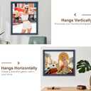 16x20 Frame, Transitional Modern Picture Frames, Blue Vintage Photo Frame, 16x20in