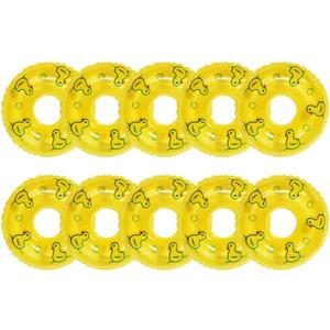 Amosfun Mini Swim Ring Ornaments 3.3 Inch Lifebuoy Float Accessories for Dollhouse Decoration Photography Props and Garden Scenes