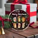 Reading Ornament 2025 – Vintage Book Shop Christmas Ornaments, Enchanted Rose Style Xmas Tree Decoration and Unique Gifts for Book Lovers