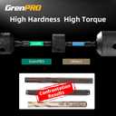 3 x GRENPRO Security Bit Set,Tamper Proof Torx Bit Set,Impact Driver Bit Set,1/4” Hex-Shank S2 Steel Mini Star Bits Set,CNC Machined Tips, 1” Long 50pack (TT25) Magnetic Torque Bit Set,With Storage Box