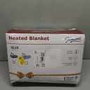 Homemate Heated Electric Blanket King Size - 100"x90" Heating BedBlanket Throw with 10 Heating Levels&8 Hours Auto Off, Fast Heating Over-Heated Protection Ultra Soft Flannel ETL Certified, Grey