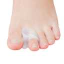 Pack of 12 Gel Toe Separator, (1/4" Thick) Big Toe Spacers, Single Loop Toe Spreader for Bunions, Overlapping Toe, Corrector and Spacer (Clear)