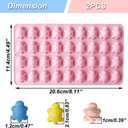 OURASHERO 2 Pack Chocolate Molds 36 Cavity Turtle Silicone Molds for Cake Gummy Jello Ice Cube Crayon, Baking Tools for Cookie Chocolate Cake Cupcake Dcor Party Props, Lovely & Fun for Kids