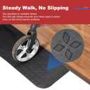 Ruedamann 2" Rise Threshold Ramps for Doorways, 2200 Lbs Capacity Wider Rubber Threshold Ramp, Special Non-Slip Portable Wheelchair Ramp, Handicap Ramp for Thresholds, Power Scooters, Cuttable