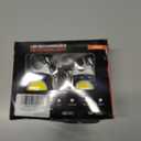 MAKDAK 2PC Keychain Flashlight Rechargeable Cob Keychain Work Light 7 Modes 1600Lumen High Lumen Flashlights for Emergencies,EDC (Black)