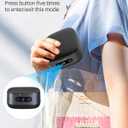 Voraiya Rechargeable Ultrasonic Retainer Cleaner, Portable Retainer Cleaner Machine, 52kHz Retainer Cleaner for Dentures, Night Guards, Mouth Guards, 166ml Dental Cleaning Pod with Mirror, 3 Modes
