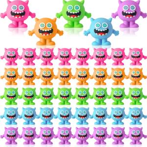 Bucherry 50 Pcs Easter Miniature Monsters Figurines Small Monster Figures Toys Bulk for Easter Party Favors Gifts Goodie Bag Supplies Birthday Decor in Fairy Garden to Prank Hide and Seek
