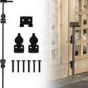 36" Heavy Duty Cane Bolt Gate Drop Rod for Vinyl Gate Latch, Cane Bolts for Gates for Wood PVC Vinyl Metal Fences Gates-1 Pack