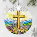 Religious Christmas Ornaments: Christian Cross Ornament, Christmas Tree Decorations, Christian Holiday Decor, Stocking Stuffers, Xmas Gift, Religious Gifts, Christian Gifts for Her & Him