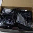 Christmas Spotlight Outdoor, 6500K Cool White LED Landscape Lighting with RGB Purple 4 Multicolor Lenses for Party, IP67 Waterproof,120V Plug-in for Yard Garden Tree Holiday Decor(4 Pack, Black)