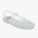 Toddler Sandals Jelly Shoes Girls Unisex Boy Flat Retro Slides Clear Kids Water Slippers Sling back Summer Beach Adjustable Buckle Glitter Dress Soft Size 24