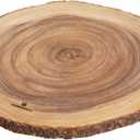 Zassenhaus Round Wooden Cutting Board 18 Inch - Large Charcuterie Serving Platter - Wooden Board for Cake, Cheese & More