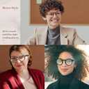 EASY READ Retro Round Blue Light Blocking Reading Glasses for Women,Anti UV Readers for Women with Spring Hinge