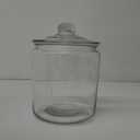 1 Gallon Glass Canister, Cookie Jar & Candy Jar with Airtight Lid, Large Food Storage Container for Buffet, Coffee & Flour, Laundry Room Storage & Pantry