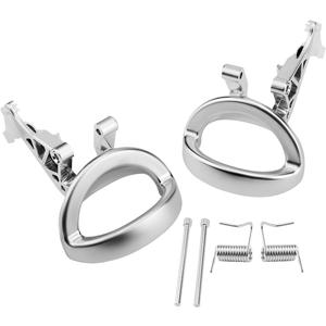 Interior Door Handle Set, Compatible with Dodge Nitro 2007 2008 2009 2010 2011, Chrome, Inner Front / Rear Left Driver & Right Passenger | Replace# 68004828AA, 68004829AA, Inside Door Handle Part 2PCS