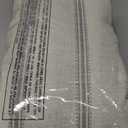 DriftAway Farmhouse Linen Blend Blackout Curtains 102 Inches Long for Bedroom Vertical Striped Printed Linen Curtains Thermal Insulated Lined Treatments for Living Room 2 Panels W52 x L102 Gray