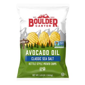 Boulder Canyon, Chips Potato Avocado Oil Sea, 5.25 Ounce BBD:24AUG26