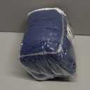 WINLIFE 100% Cotton Quilted Euro Sham Covers, 2 Pack Cotton 26'' x 26'' Pillow Covers, Soft and Breathable Euro Shams, Square Pillow Shams, Navy Blue