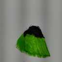 Easyinsmile Rainbow Mohawk Wig Hallowmas Masquerade Punk Mohican Hairstyle Cockscomb Hair Cosplay Wig (green and black)