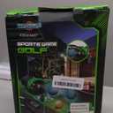 Upgraded Kids Toy Golf Set with Dinosaur Automatic Golf Returner, Led Light Up Night Golf Balls, 3 Clubs, Putting Mat, 3-8 Toddler Mini Golf Games, Indoor Outdoor Sports Toys for Boys Girls (Black)