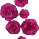 Letjolt Paper Flowers Decoration for Wall 3D Artificial Flowers for Wedding Backdrop Home Decor Baby Shower Bridal Shower Nursery Wall (Rose Set 6)