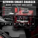 12V 24V Car Battery Charger & Engine Starter, 0-30A Automatic Battery Maintainer, 130 Cranking Amps, Jump Starter & Smart Trickle Charger, for Standard, AGM, Gel & Deep-Cycle Batteries